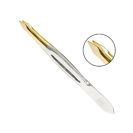Pinça de Sobrancelha Edel Solingen Ponta Fina Triangular 9cm cos