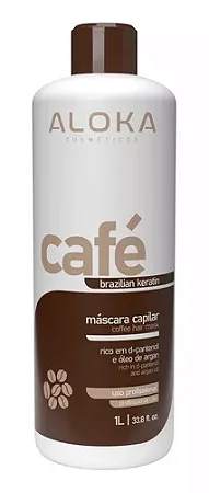 Escova Progressiva Café Aloka Cosméticos Profissional 1l cos