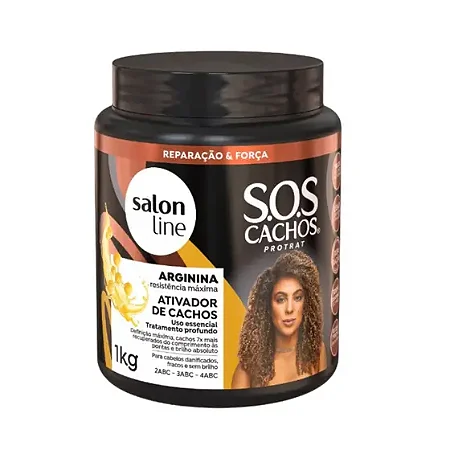 ATIVADOR CACHOS 1kg SOS ARGININA CREME PENTEAR