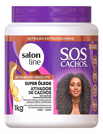 Ativador de Cachos Salon Line SOS Cachos Super Óleos - 1kg
