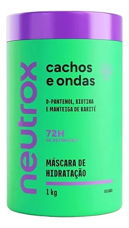 Máscara De Hidratação 1kg Neutrox Cachos E Ondas