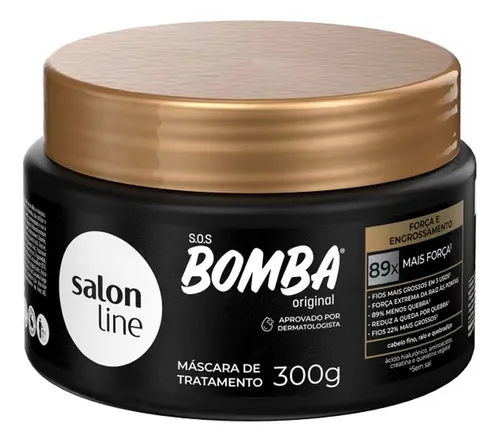 Máscara Capilar SOS Bomba Força Engrossamento 300g Salon Line