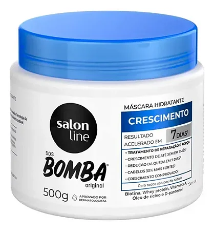 Máscara Capilar SOS Bomba Original 500g Salon Line