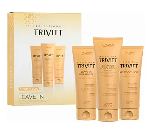 Kit Trivitt Home Care Com Leave-in Hidratante 3 produtos