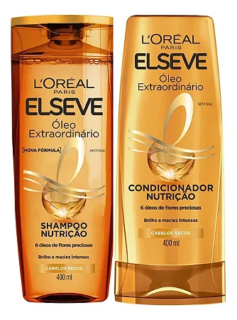 Kit Shampoo Condicionador Elseve Óleo Extraordinário 400ml