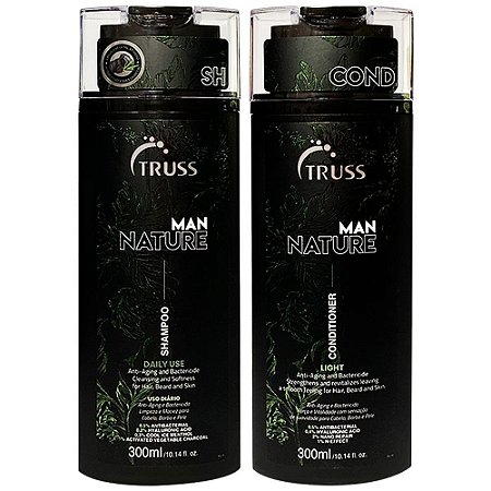 Kit Shampoo Condicionador Man Nature 300ml Truss D