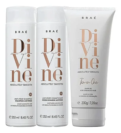 Kit Shamp Cond Leave in Braê Divine