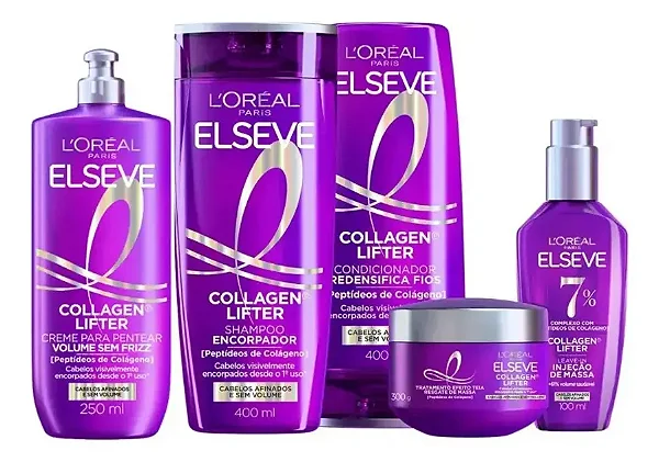 Kit Collagen Lifter Elseve Linha Completa 5 Produtos 400ml
