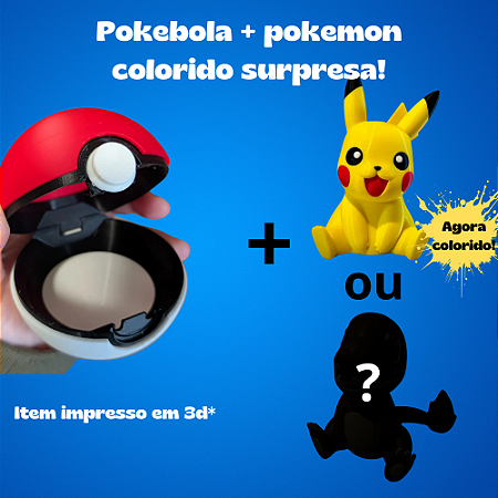 Kit Pokébola poké ball 8,5 cm abre fecha Pokemon aleatório surpresa pikachu presente brinquedo criança anime animação