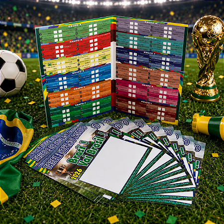 Tabela Copa Do Mundo Futebol 2026 Fifa P/ Personalizar 500 und