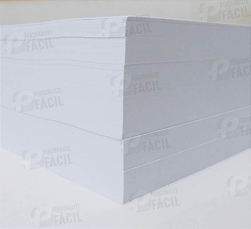 Papel Offset A5 240g Sulfite 240gr Branco 500 Folhas 14,8x21 cm Para Jato de Tinta Ou Laser