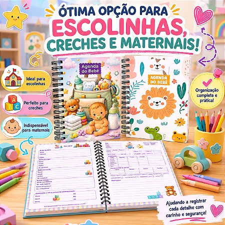 Agenda Do Bebê Escolar Idade Maternal Berçário E Infantil