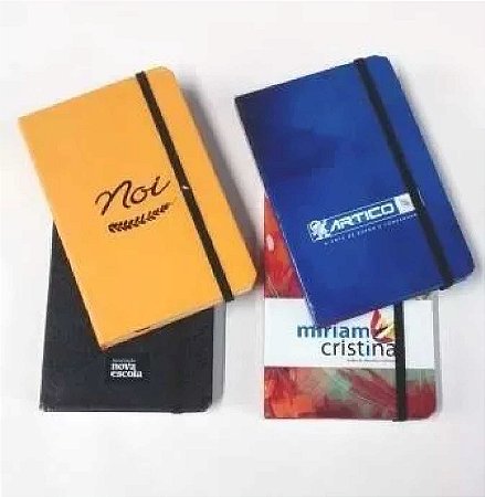 10 Cadernetas Personalizada Mini Caderno 14x21 Foto Empresa