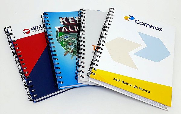 10 Cadernos Personalizados Corporativo Para Empresas Logo
