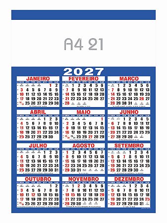 100 Calendários Folhinha De Parede A4 2027 Para Personalizar impressora a jato de tinta e laser