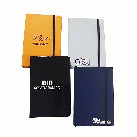 5 Cadernetas Personalizada Mini Caderno 14x21 Foto Empresa