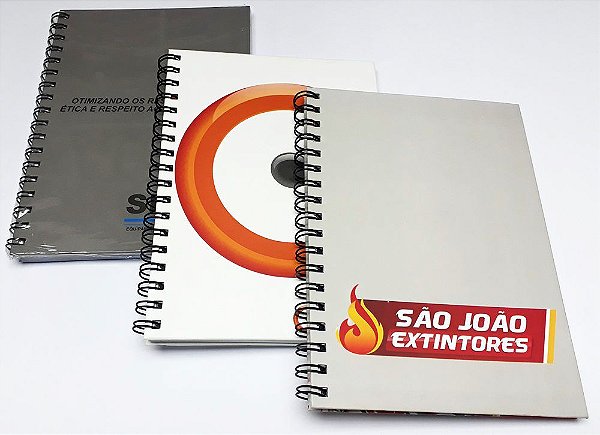 50 Cadernos Personalizados Para Empresas Logotipo 16x23cm