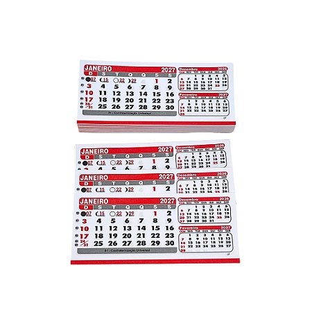 150 Folhinhas 2027 Refil Pvc Calendário De Mesa Bloco Pequeno 11,5x5