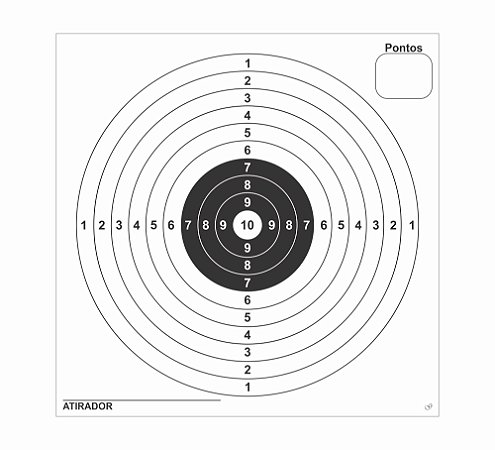 500 Alvo De Papel Grosso Para Treino De Tiro Airsoft 17x17