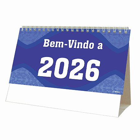 100 Calendários de Mesa Espiral Folhinha Sem Personalizar 2026