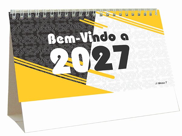 50 Calendários de Mesa 2027 Corporativo Folhinha Sem Personalizar