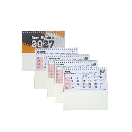 100 Folhinha Sem Personalizar Calendários de Mesa 2027