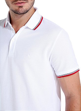 Camisa Polo Dudalina Gola Branco - Roupas originais masculinas de marcas  famosas Boss, Ralph, AX, Burberry e outras com até 75% de desconto - Loja  Hombre Outlet