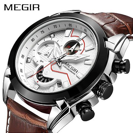 Relógio Masculino Megir 1 - Relógios Tic Tac: Relógios Importados Originais|Frete  Grátis