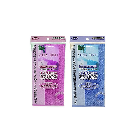 Toalha Esponja Esfoliante Banho Tipo Japonesa Extra