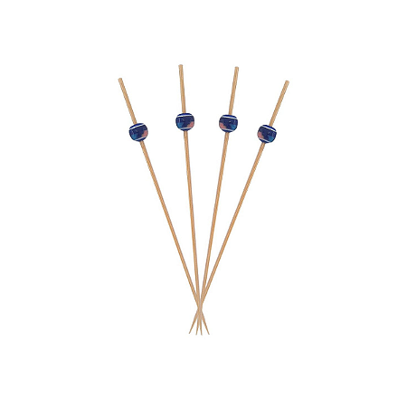 Espeto Decorativo Bolinha Azul 12cm 100un | Palito Petiscos Festa