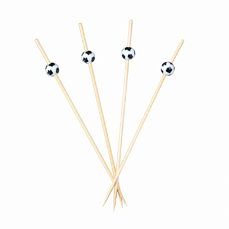Espeto Futebol 12cm 100un Palito Petiscos Festa Copa do Mundo