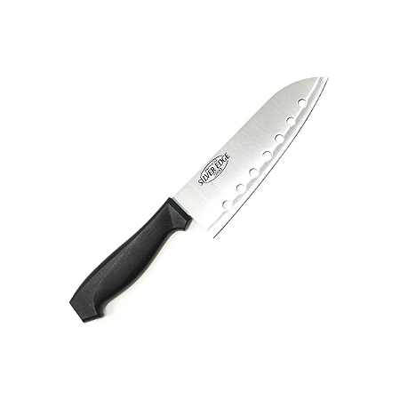 Faca De Cozinha Cabo Plástico Com Furo Antivácuo Churrasco