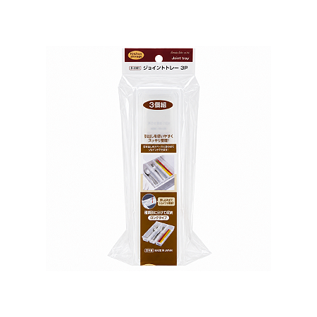 Organizador Grande Com 3 Peças Para Gaveta 26 Cm Para Talher Guarda Roupa