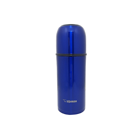 Garrafa Térmica Zojirushi 350ml Azul Quente e Frio Japonesa