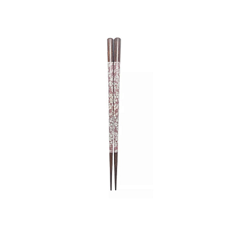 Hashi Folhas Vinho Resistente Madeira Talher Japao 23 Cm