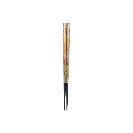 Hashi Garsa Dourada Madeira Oriental Talher Japones 23 Cm
