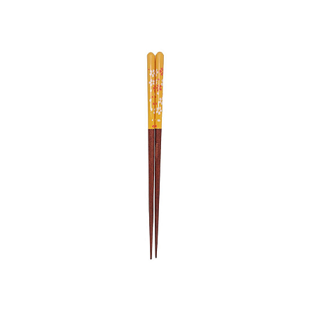 Hashi De Madeira Flores Amarelo Resistente Oriental Sushi