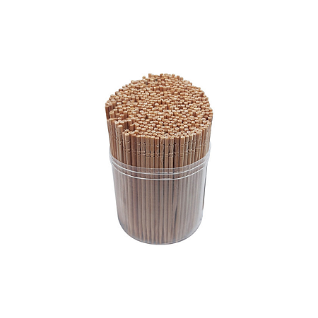 Kit 2.000 Palito De Dente Bambú Trabalhada Estilo Oriental