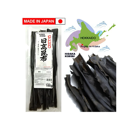 Alga Kombu Hidaka Desidratada 100g Japão