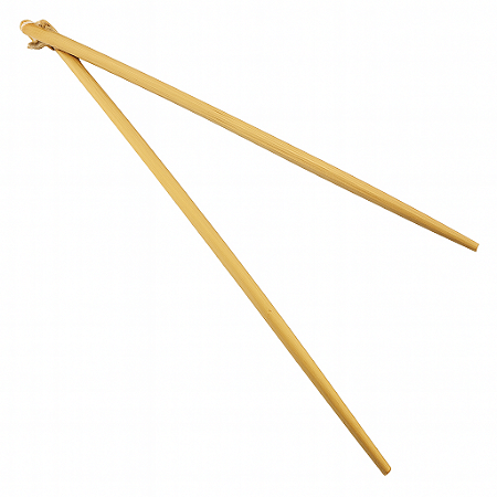 Hashi Japonês Aguebashi de Bambu 39cm para Frituras e Culinária Oriental