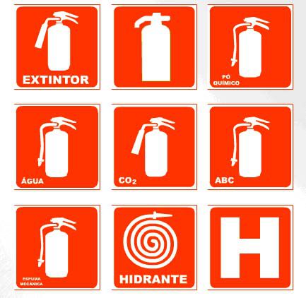 Fabricantes de Placas De Combate A Incêndio Extintores -Saída -Hidrante-alarme-Bomba