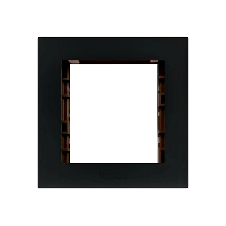 Placa 2 Postos Para Móveis Pretos PIAL Plus+ Legrand 618520PT