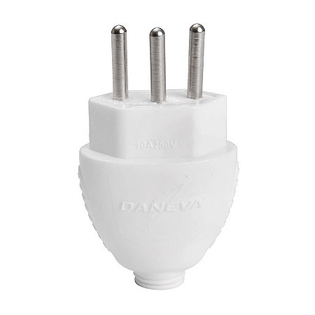 Plugue Macho 10A 2p+t Desmontável Branco Bivolt Legrand DN1594