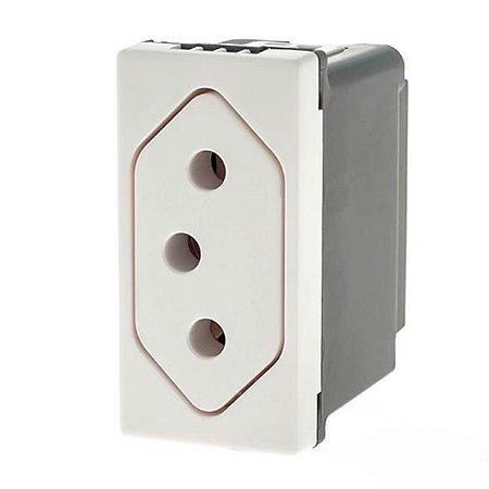 Tomada 10A Fundo Móvel Borne Automático PIAL Plus+ 615041BC Legrand