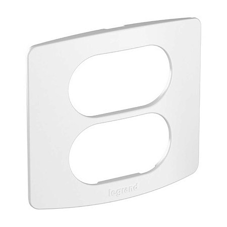 Placa 2 Postos Branco Para Embutir Em Móvel MDF Nereya 663295 Nereya Legrand