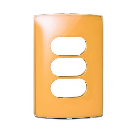 Placa 4x2 3 Postos Separados Tangerine Gloss 663268 Legrand