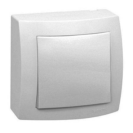 Interruptor Paralelo de Sobrepor 10A Branco Sistema X 250V 675001 Legrand