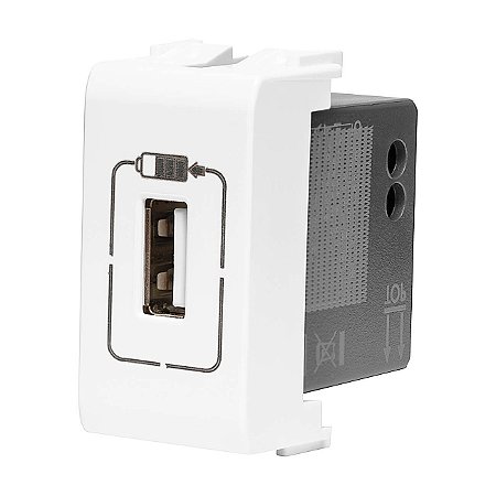 Tomada Carregador USB 1500mAh Branco Thesi UP M2485C1 Legrand