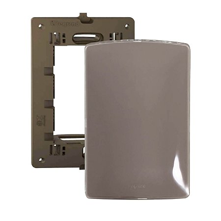 Placa Cega Brilhosa com Suporte 4x2 Nereya Malt Gloss Legrand