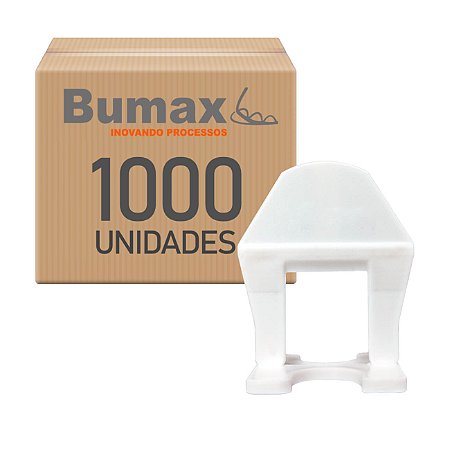 Espaçador Nivelador Linha Básica Pacote com 1000 Unidades Bumax